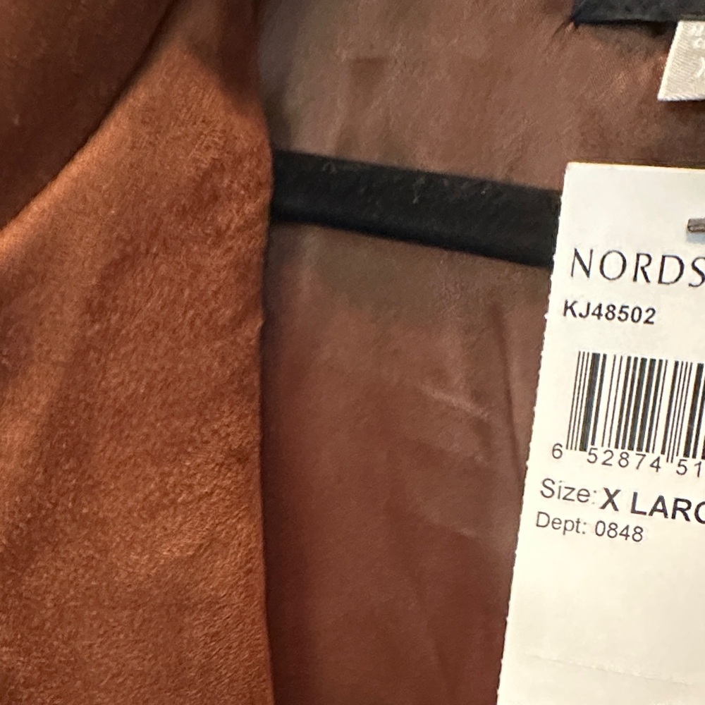 Kut from the Kloth Women's Brown Faux Suede Jacket Size XL NWT - Picture 4 of 6